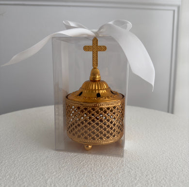 Gold Plated Incense Burner - Tall