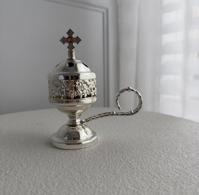 Silver Plated Incense Burner - with handle